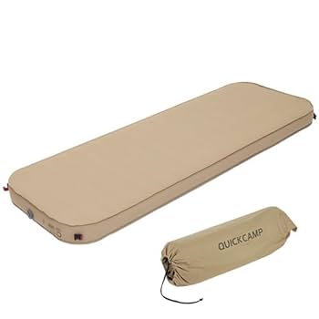 クイックキャンプ 8cm インフレータブルマット シングル ベージュ Amazon.co.jp: [クイックキャンプ] 車中泊マット シングル